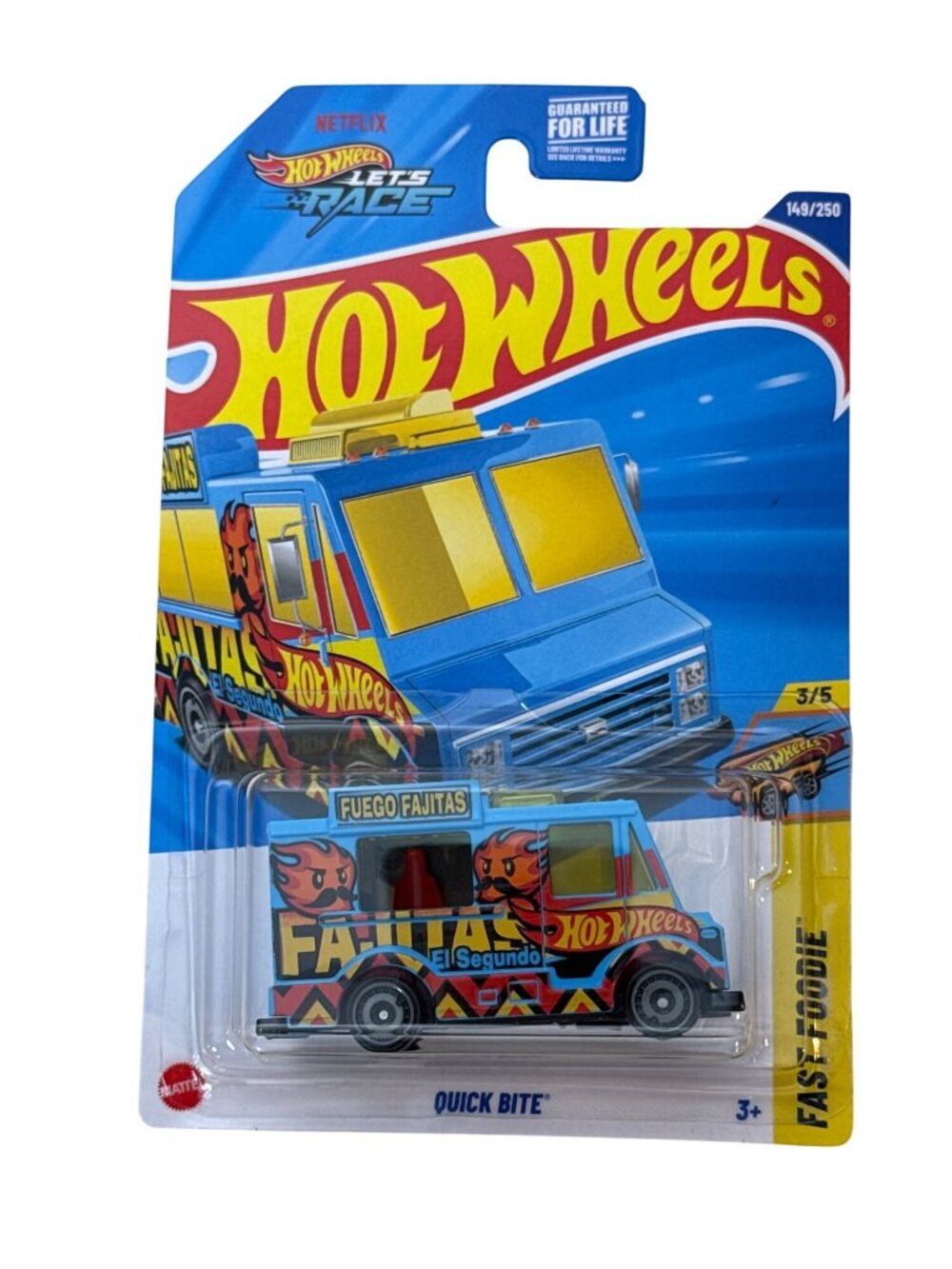Hot Wheels Quick Bite Fajitas Food Truck HW Fast Foodie Lets Race Diecast Car